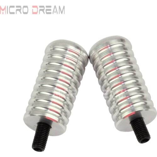 2pcs Silver Motorcycle Ribbed Toe Shifter Peg CNC Extended Shift Pegs for Harley Sportster 883R 883L Forty-Eight