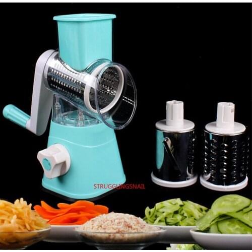 3 In 1 Manual Vegetable Cutter Slicer Multifunctional Round Mandoline Slicer Potato Cheese Kitchen Gadgets Kitchen Accessories