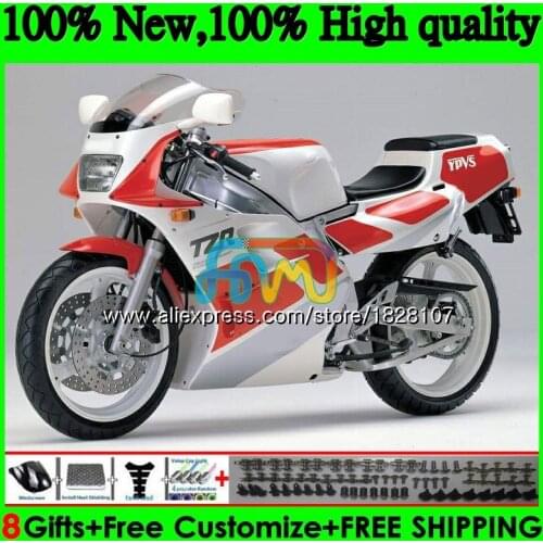 3MA For YAMAHA TZR250RR TZR-250 TZR250 88 89 90 91 125BS.21 TZR250 RS RR YPVS TZR 250 1988 1989 1990 1991 Red white hot Fairings