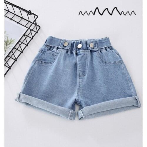Kids baby Girls denim shorts summer children pants fashion jeans girls wear wild loose hot pants comfortable shorts