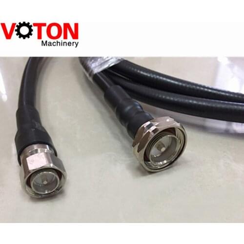 FSJ4-50B Jumper 7/16 Din Male Plug To 4.3/10 Mini Din Male Straight 1/2" Superflexible Cable Length 3 Meters