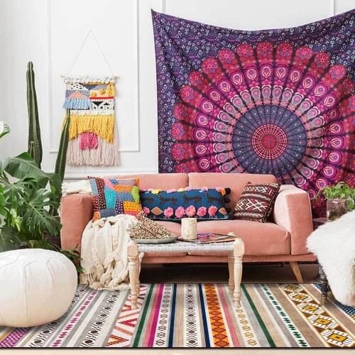 Morocco Style Carpets for Living Room Bedroom Area Rugs Retro Persian Geometric Home Decor Carpet Parlor Sofa Non-Slip Floor Mat