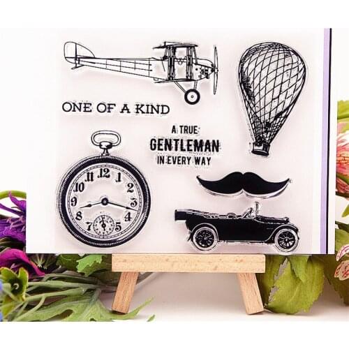 Hot selling classic cars transparent clear stamp / silicone seal roller stamp DIY scrapbook album / card production