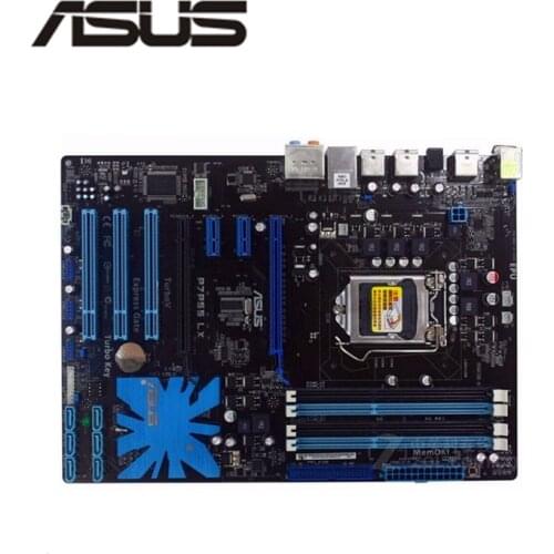 For ASUS P7P55 LX Motherboard LGA 1156 DDR3 16GB For Intel P55 P7P55 Desktop Mainboard SATA II PCI-E X16 Used AMI BIOS