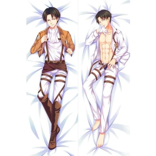 Attack on Titan Heichov Anime pillow Case Rivai Ackerman Decorative pillow cover Life- sized Body Hugging Pillow Case Dakimakura