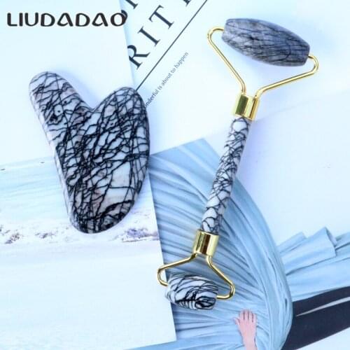 Newest Jade Face Lift Rollers Tools Guasha Stone Relax Massager Tools Crystal Wands Beauty Health Massage Facial Skin Care