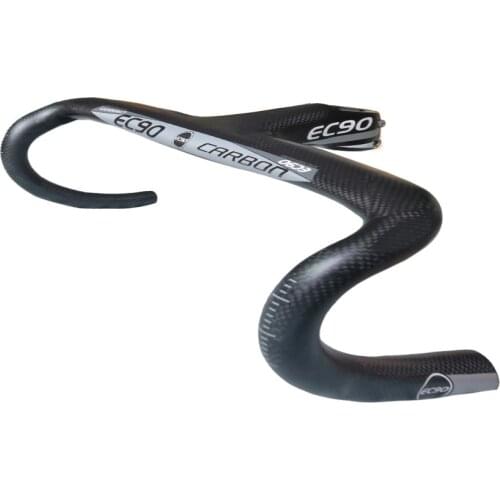 Full Carbon Fiber Matt Road Bike Integrated Handlebar With Stem Drop Bent Bar Bicycle Handlebar 400/420/440*90/100/110/120mm