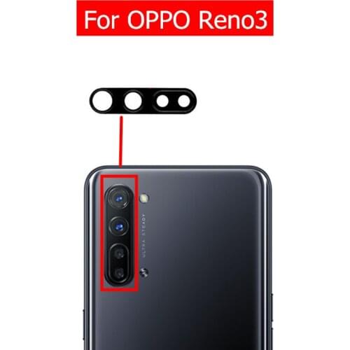 2pcs for OPPO Reno3 Camera Glass Lens Back Rear Camera Lens with 3M Glue for OPPO Reno3 Replacement Repair Parts