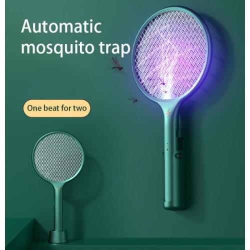 4 IN 1 LED Mosquito Killer Lamp USB Fly Swatter 3000V Electric Bug Zapper Insect Killer Trap Anti Mosquito Flies Battery Charge
