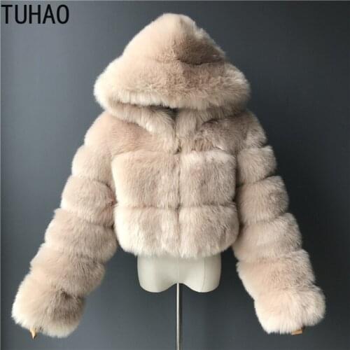 TUHAO Women Winter Warm Coat Plus Size 8XL 7XL 6XL 5XL Coats Women Casual Jacket Elegant Thick Warm Outerwear Fake Fur Jacket