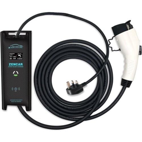 10A Type 1 level 2 j1772 charger station for fiat 500e chevy volt with UK plug TUV certified