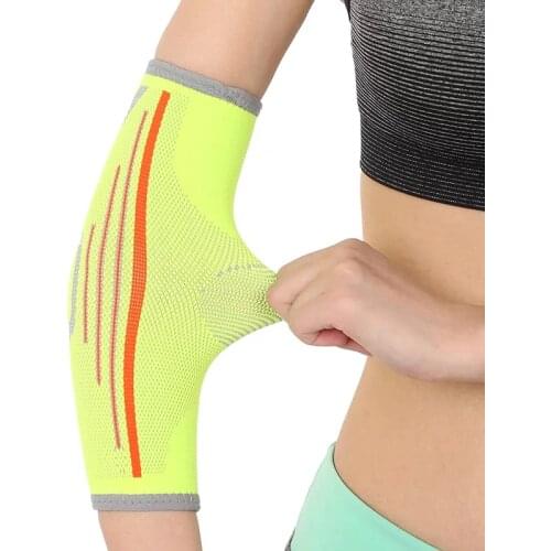 1 Pcs New Elastic Breathable Sport Elbow Support Pads Sleeve Elbow Brace Protector for Volleyball Tennis Arm Elbow Pads Guard