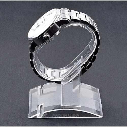 2021 BLUELANS Clear Plastic Jewelry Bangle Cuff Bracelet Watch Display Stand Holder Rack craft organizer watch display stand