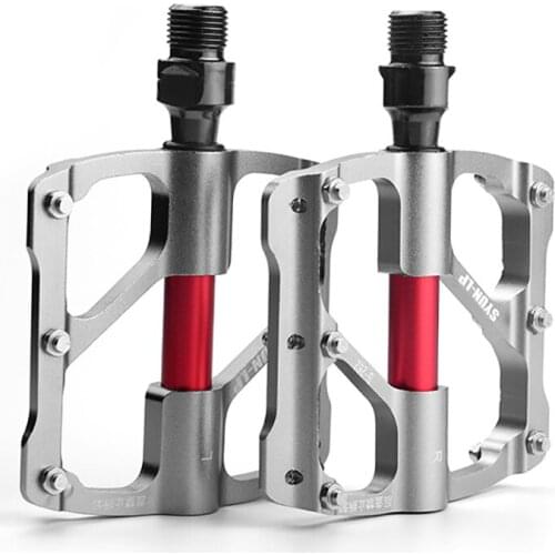 3 bearings bicycle pedals platform aluminum cleat MTB road bike pedals flat anti-Slip ultralight sealed bearing pedal bike parts