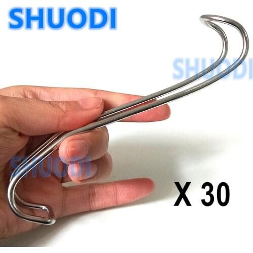 30pcs Dental Implant Sternberg Labial Retractors Surgical Implant Instrument Tool Cheek and Lip Retractor Stainless Steel