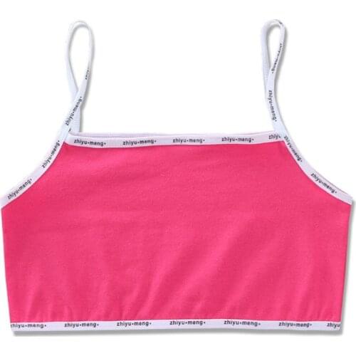 5pcs/lot Children Girl Bra 8-16 Years Cotton Teens Teenage Underwear Summer Kids Vest