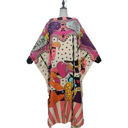 African Dresses For Women Plus Bohemian Summer Swimwear Abaya Muslim Maxi Dress Traditional Dashiki Kuwait Kaftan Clothes