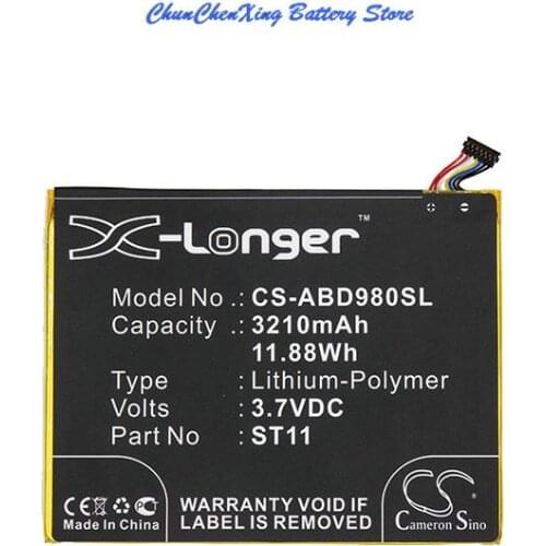 Cameron Sino 3210mAh Battery 26S1009, 58-000127, ST11, ST11A for Amazon Kindle Fire HD 8 5th, Kindle HD 8, SG98EG