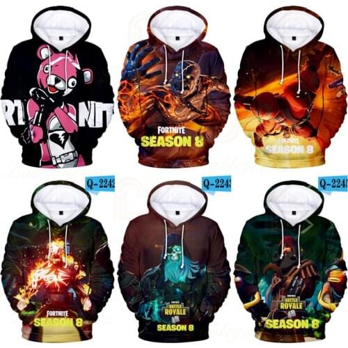 Fortnite Men and Women Victory Boys Girls Cartoon Jacket Tops Teen Clothes 3 To 14 Years Kids Hoodies Game 3D Printed Sweatshirt