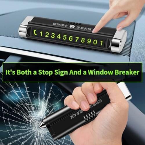 Multifunctional Car Temporary Parking Card Hidden Phone Telephone Number Card Plate Air Freshener For Car Styling Accessories