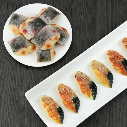 Supermarket shop store eating house hotel restaurant dining room hall decoration fake simulation fish block slice portion model