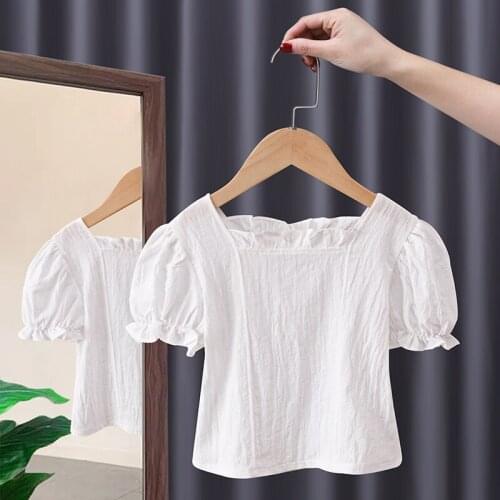 Fashion Baby Girl Shirts For Summer Cute Short Sleeve Kids Girl T-Shirts Tops Toddler Infant Girl Blouse Childrens Clothing