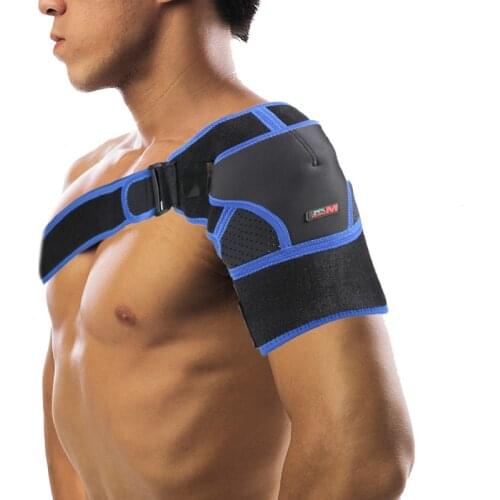 Neoprene Shoulder Support Brace Strap with Pressure Pad Back Shoulder Pain Relif Shoulder Compression Sleeve Guard Wrap Bandage
