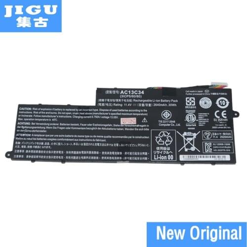 JIGU AC13C34 Original Laptop Battery For ACER Aspire E-11 E3-111 E3-112 ES1 ES1-111 ES1-420 V-11 V3-111 V3-112 V5-122P