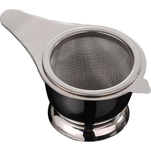 Hot Sale Stainless Steel Tea Strainer Fine Mesh Chinese Kung Fu Tea Leaf Funnel Filter For Kitchen Accessories Funnel Filter Tea