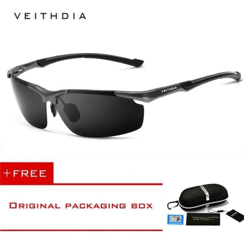 VEITHDIA Aluminum Magnesium Mens SunGlasses Polarized Driving Sun Glasses oculos Male Eyewear Sun Glasses For Sports Men shades
