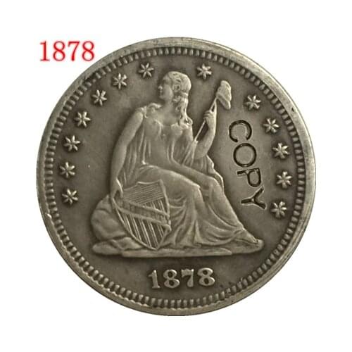 USA 1878 P,CC,S LIBERTY SEATED QUARTER DOLLARS COPY COINS