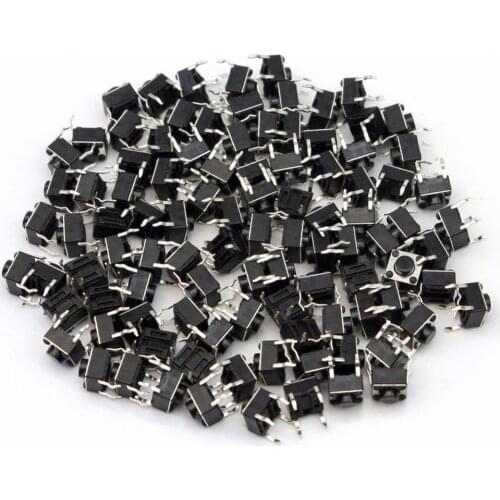50Pcs Tactile Push Button Switch Tact Switch 6X6X5mm 4-pin DIP
