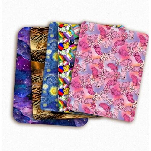 Fabric Polyester Cotton Oil Painting Printed Sewing Fabrics By The Yard for Handmade Purses Crafts Making Home Textile 45*145cm