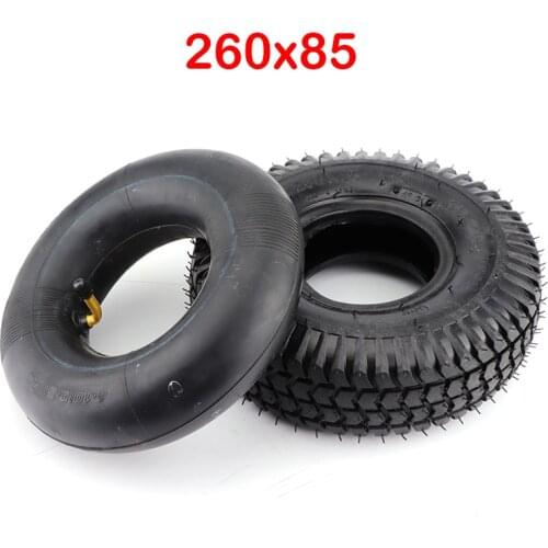 Alta qualidade 260x85 pneu e tubo interno 3.00-4(10 "x 3", 260*85) para knobby scooter atv e ir kart pneu e tubo do motor pneu