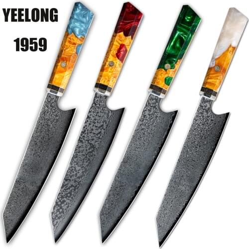 Hight quality professional Germany 7cr17mov steel 60-62HR blade wood Handle Fish Head knife