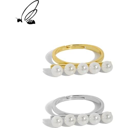 SSTEEL Sterling Silver 925 Ring Minority Temperament Versatile Micro Design Inlaid For Women Gold Punk 2021 Trend Fine Jewelry