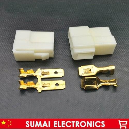 10 sets 2 Pin 7.8mm Car connector,Car Large current Electrical connector Male&Female kit for car motorcycle electromobile ect