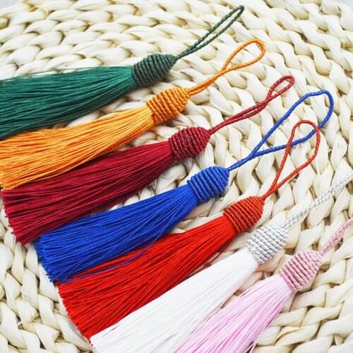 12Pcs 7.5cm Color Spiral Hat Tassel Pendant DIY Craft Clothes Earrings Home Textiles Decor Hang Drop Materials Keychain Fringe