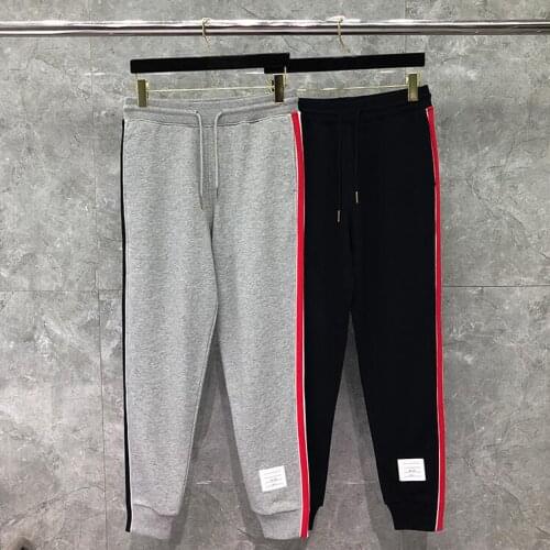 2021 Fashion Brand Sweatpants Men Women Cotton Casual Striped Sports Trousers Panelled Spring Tracksuit Bottoms Pants