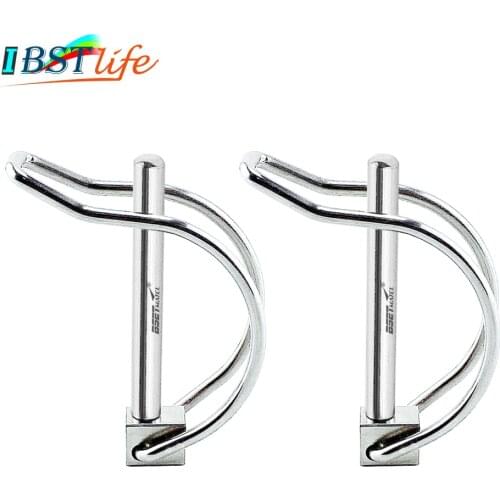 2X Stainless Steel 316 Quick Lock Release Trailer Towing Coupler Safety Pin Bicycle Stroller Cargo Stage leg Hitch Hook Clip