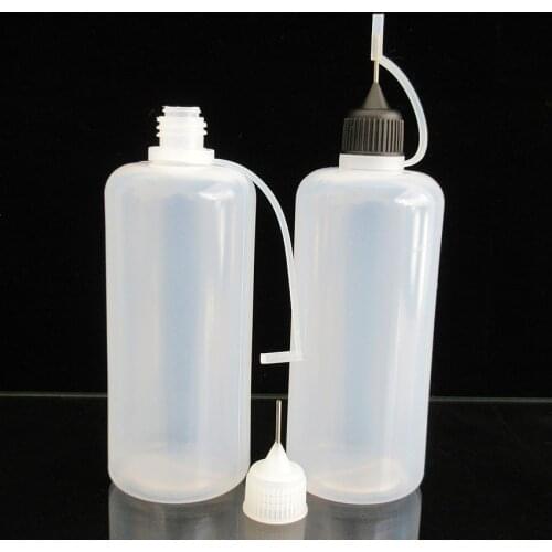 30pcs 100ml Plastic Squeezable Needle Bottles,Dropper Refillable Bottle ,Eye Liquid Dropper Sample Eye Drops,Vape Smoke Oil Tool