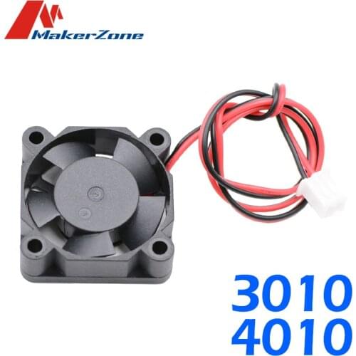 4010 or 3010 DC Cooling Fan 10pcs 12V / 24V Brushless 2-Wire Cooling Fan For 3D Printer J-head Hotend Extruder