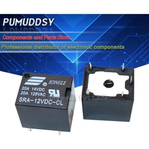 5PCS Relay SRA-12VDC-CL SRA-12VDC SRA-12V SRA-12 relays 5PINS 12V DC High Quality T74