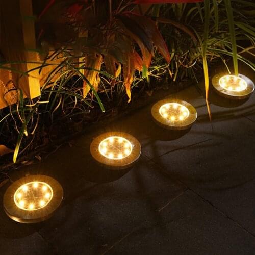 8LED Solar LED Light Garden Lights Outdoor Landscape Lighting IP65 Solar Stairs Lawn Lamp For Pathway Patio Garden Decoration