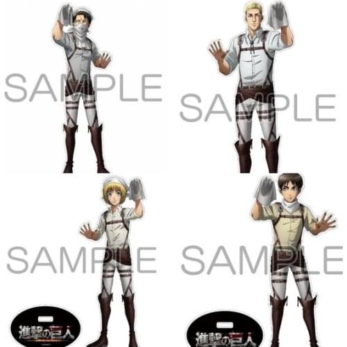 Anime Attack on Titan Eren Jäger Rival Ackerman Erwin Smith Acrylic Stand Figure Display Model Plate Decor Cleaning Series Gift