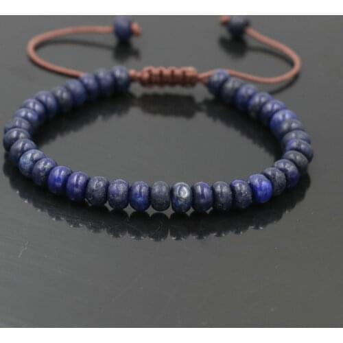 Minimalism Lapis Lazuli Natural Stone Bracelet Men Bracelet Beads Jewelry For Women Girls Lucky Couples Chakra Bracelet Gift