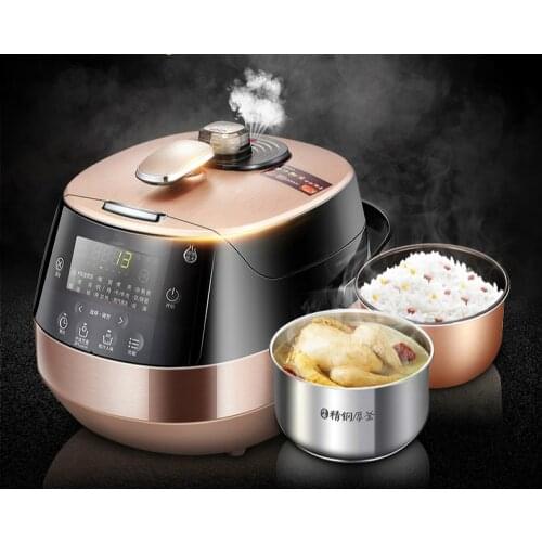 Electric Pressure Cookers pressure cooker thick fragrant double gallbladder intelligent rice 5L cooker.NEW