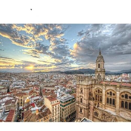 Roof Sky Paintings By Numbers DIY Pictures Oil Coloring By Numbers Set Gift Drawing By Numbers Canvas Decor New Arrivals