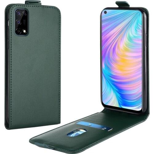 Flip Up and Down Leather Case for Realme Narzo 30 Pro 5G Case RMX2111 RMX2117 Vertical Cover for Narzo 30Pro 5G Case Phone Bag