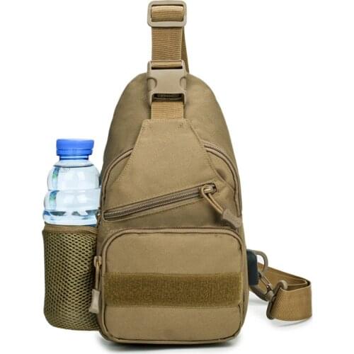 Mens Nylon camouflage chest bag outdoor sports straddle Backpack Travel straddle tactical cycling large capacity chest bag